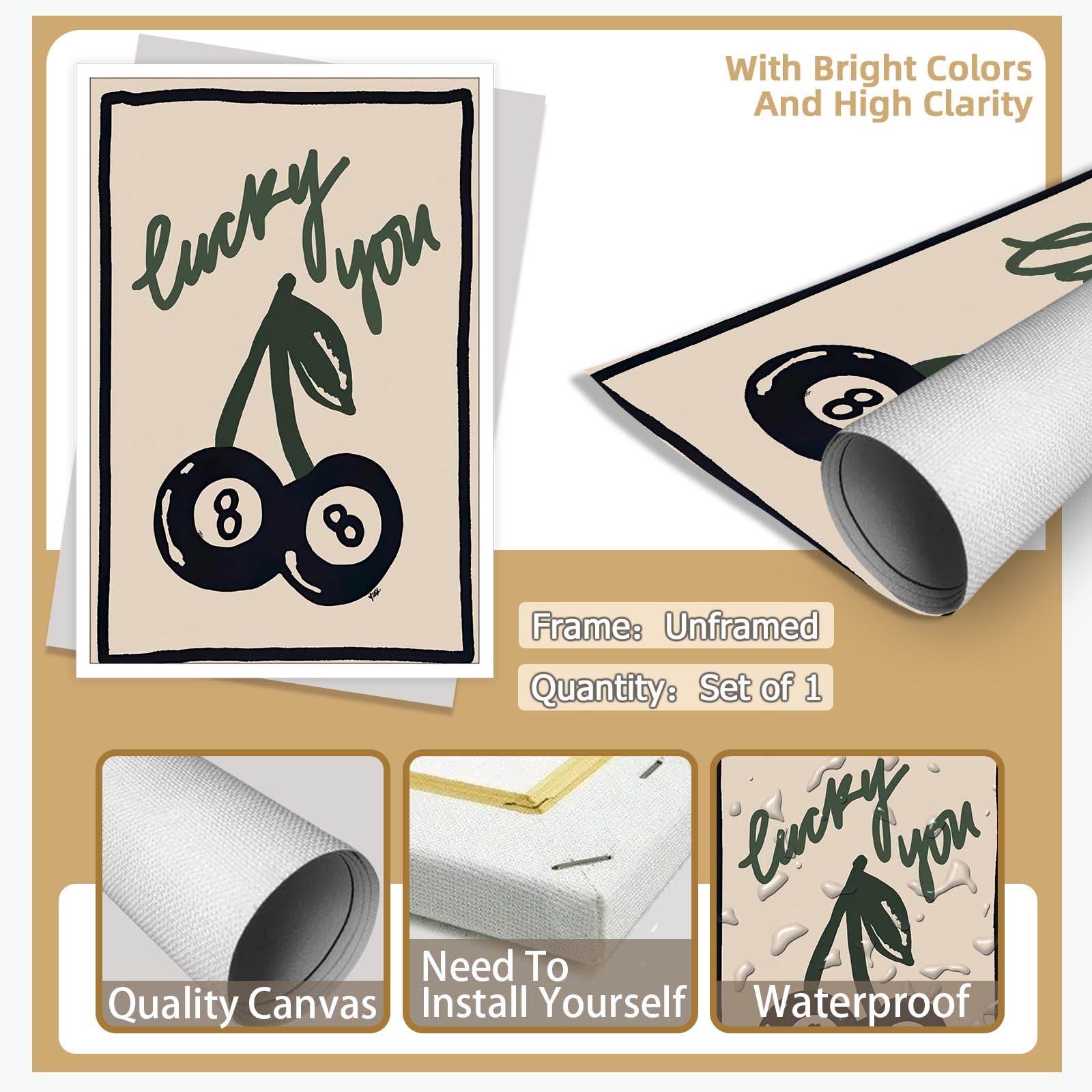 Trendy Canvas Wall Art Minimalist Room Aesthetic Wall Art Prints