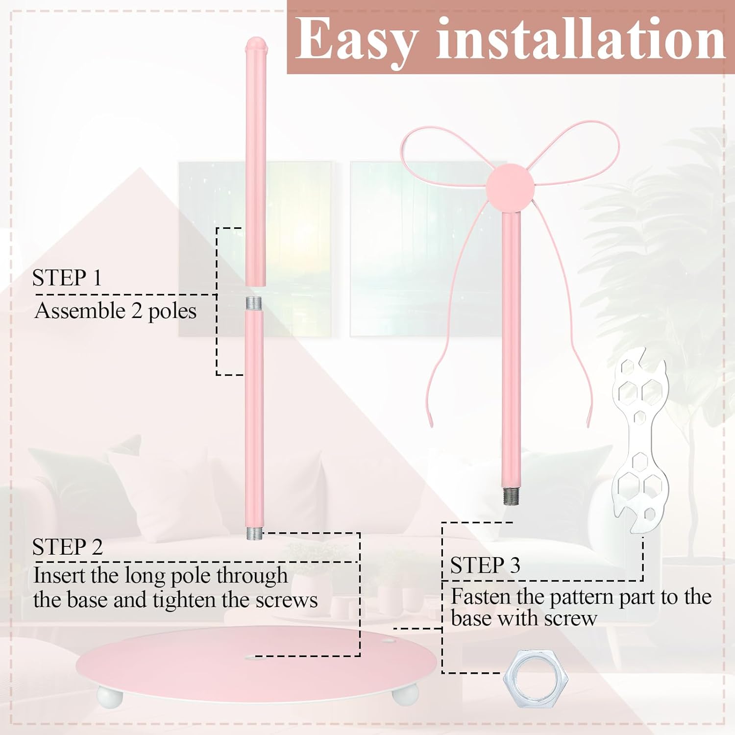 Coquette Pink Bow Paper Towel Holder Cute Metal Pink Bow Knot Kitchen Decor Accessories