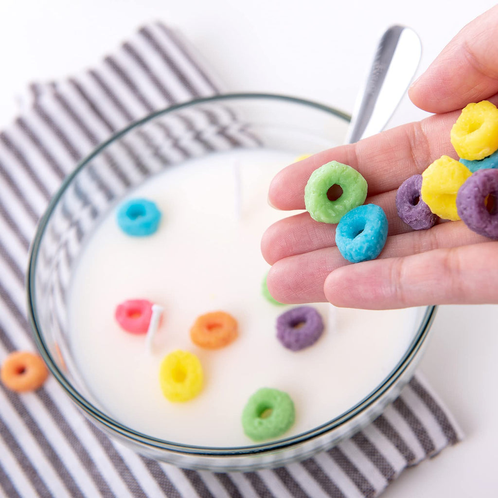 Cereal Bowl with Metal Spoon Scented Soy Candle