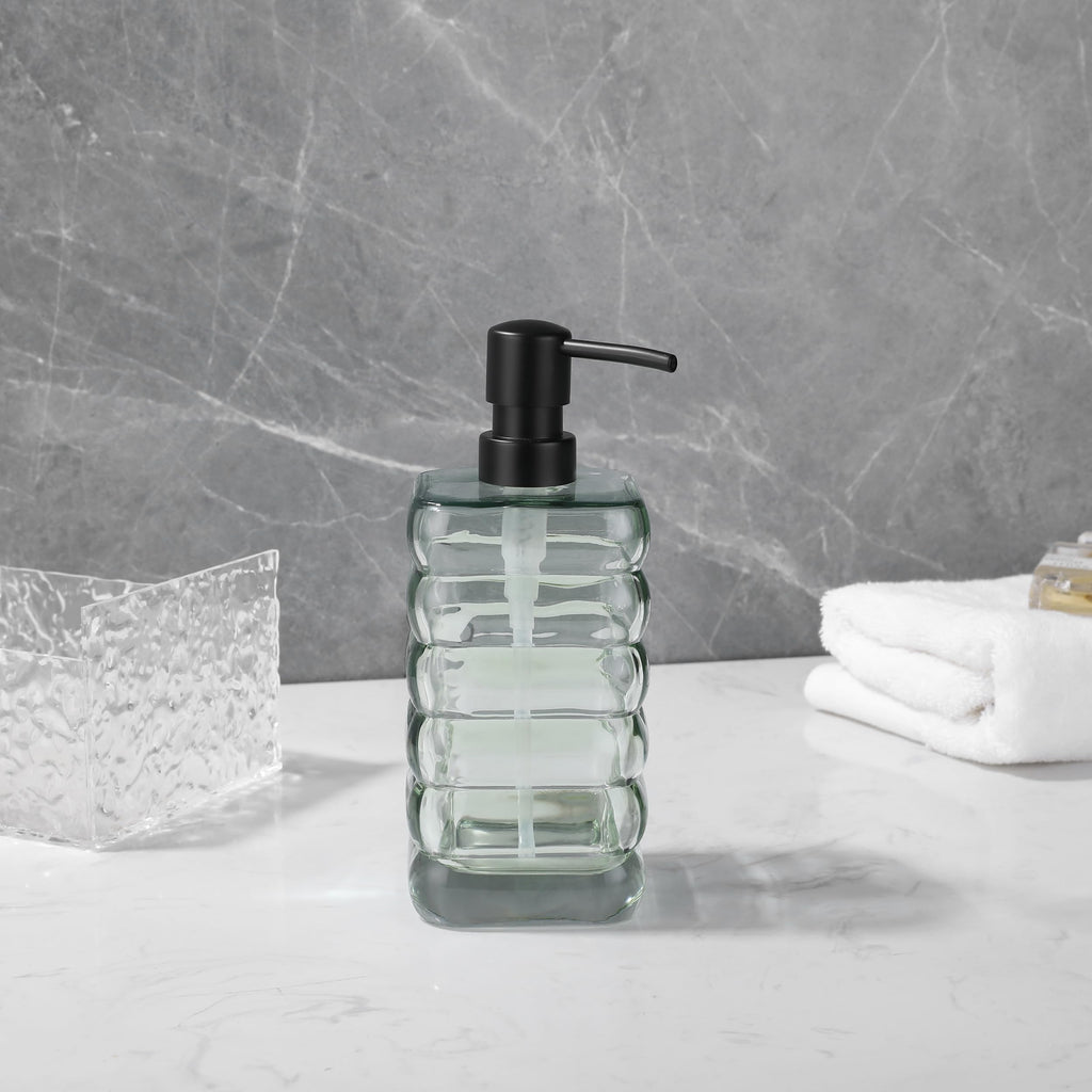 Glass Soap Pump Dispenser, Refillable Soap Dispenser