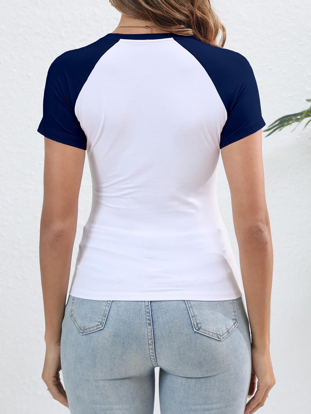 Women's Y2K Basic Shirts Short Sleeve Crewneck Slim Fit Stretchy Slightly Crop Top