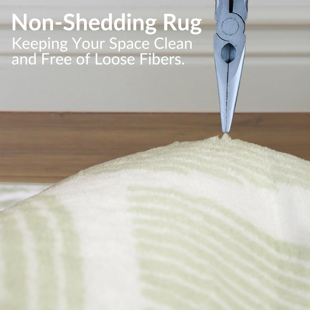 Zen Garden Area Rug - Ultra Soft Area Rug, Non Slip, Stain Resistant Living Room Rug, Washable Area Rugs for Living Room, Rugs for Bedroom