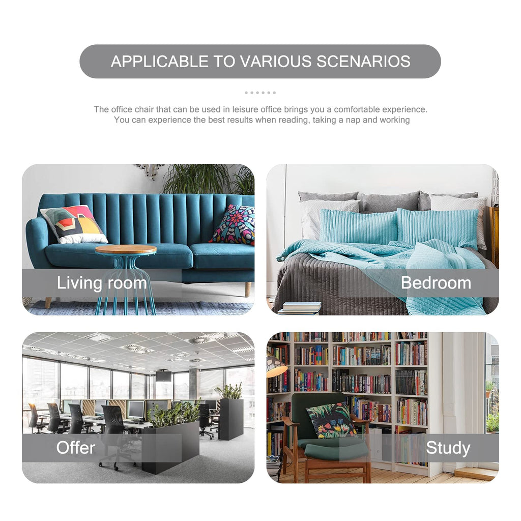 Vanity Velvet Chair, Upholstered Chairs with Adjustable Swivel Wheels