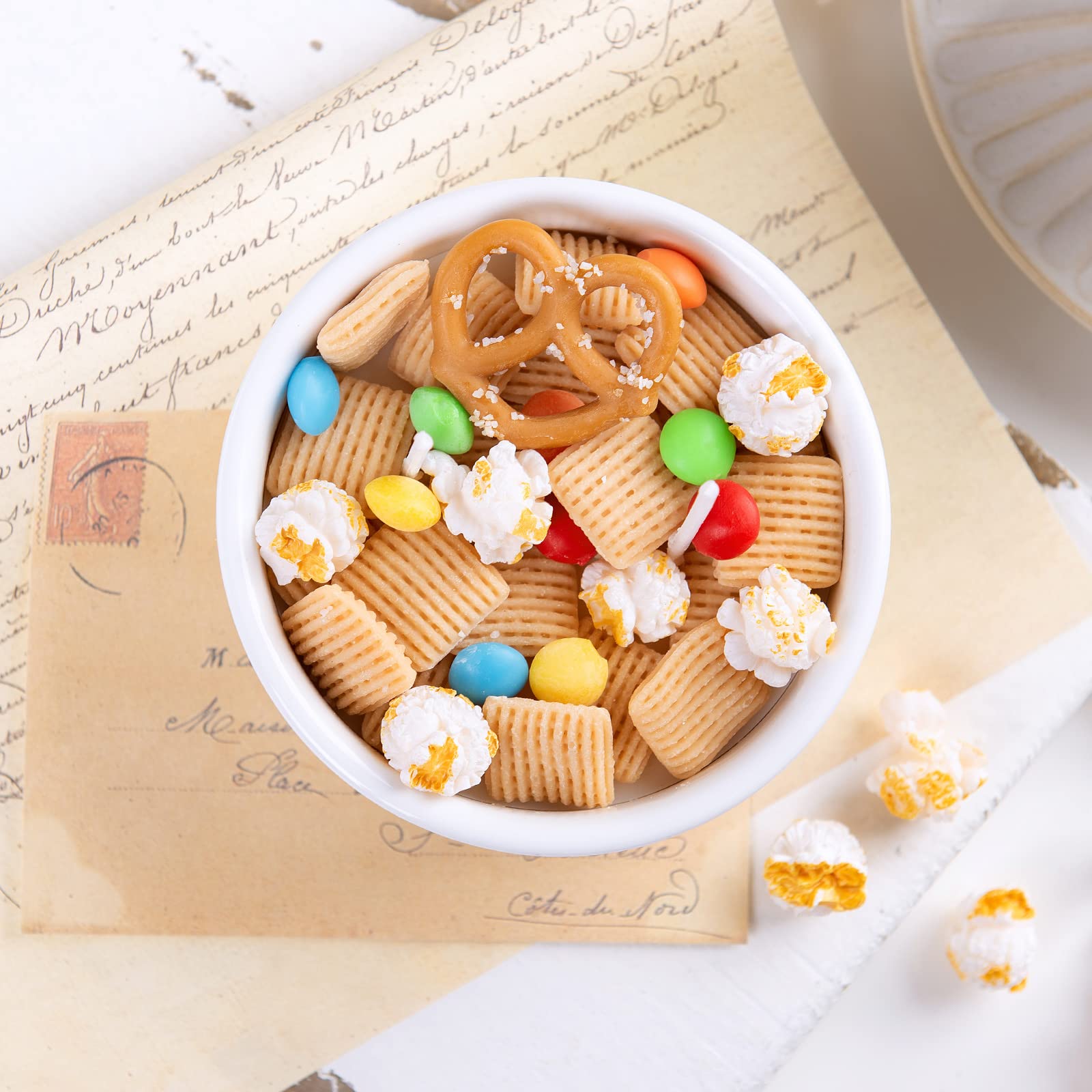 Cereal Bowl with Metal Spoon Scented Soy Candle