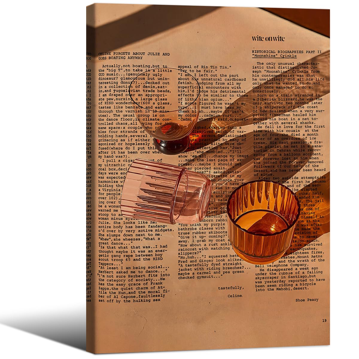 Cocktail Poster Alcohol Drink Wall Art Preppy Bar Cart Canvas Prints for Funky Bar Kitchen Wall Decor