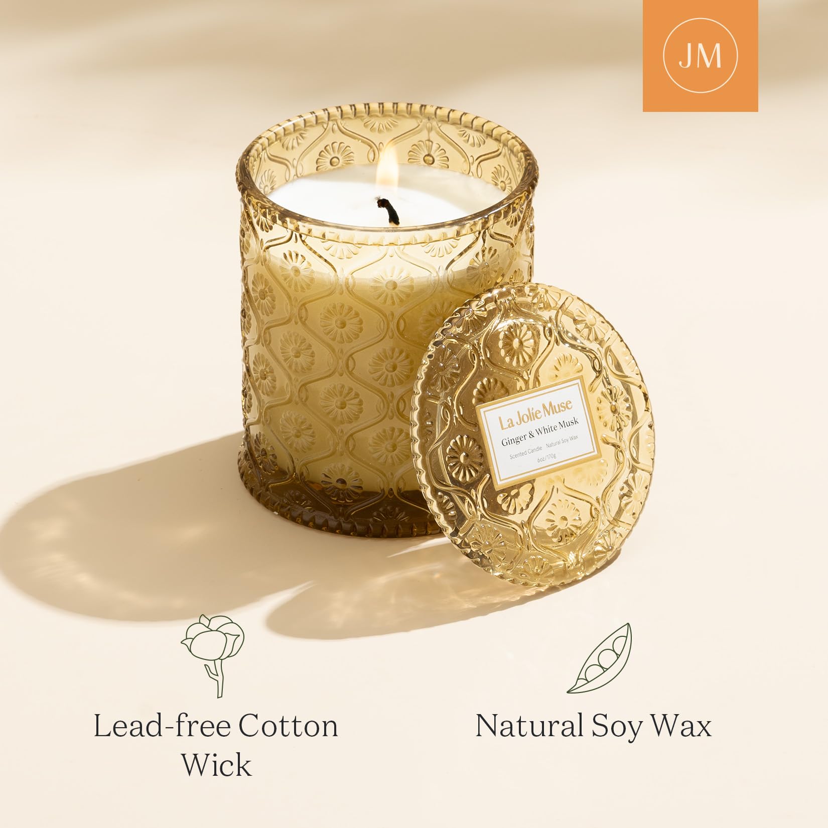 Scented Candles 6 oz 40 Hours Burn