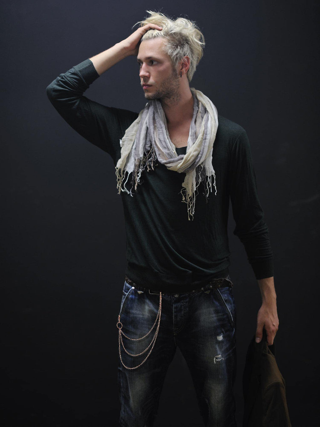 Multi-Layer Chain Belt â€?5-Piece Hip Hop Metal Wallet Chains for Jeans & Pants