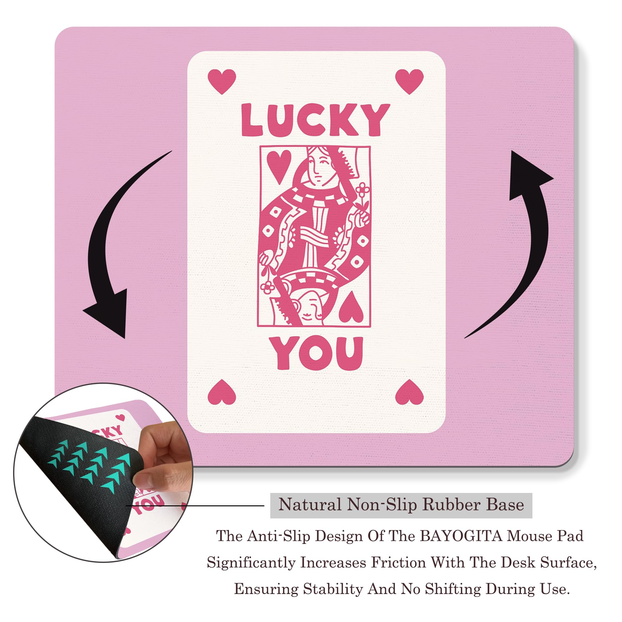 Coquette Mouse Pad, 9.5x8 Inches