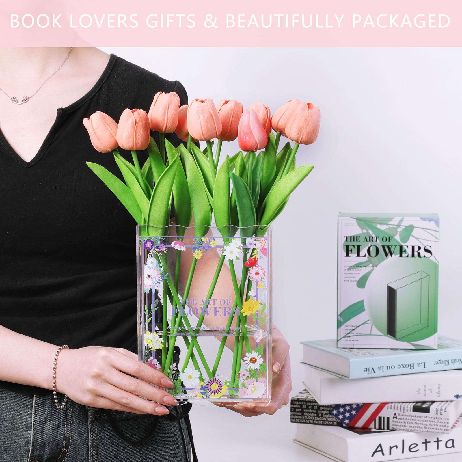 New Book-Shaped Flower Vase â€?Aesthetic Decor
