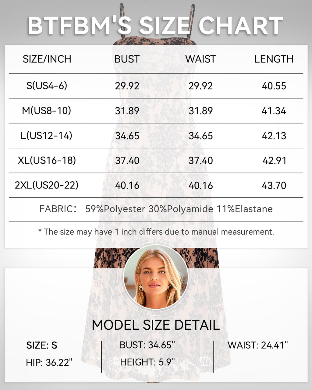 Women's Sleeveless Spaghetti Strap Midi Sexy Cowl Neck Floral Dress