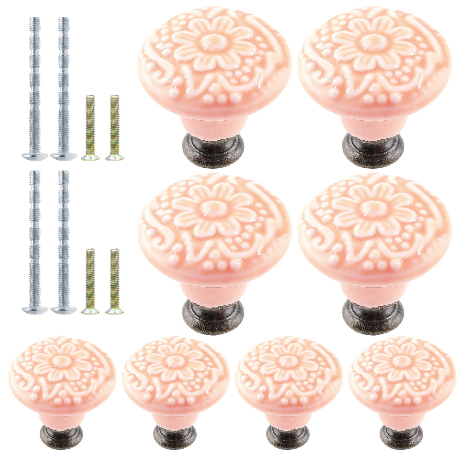 Ceramic Knobs, Vintage Kitchen Cabinet Knobs Pulls Retro Ceramic