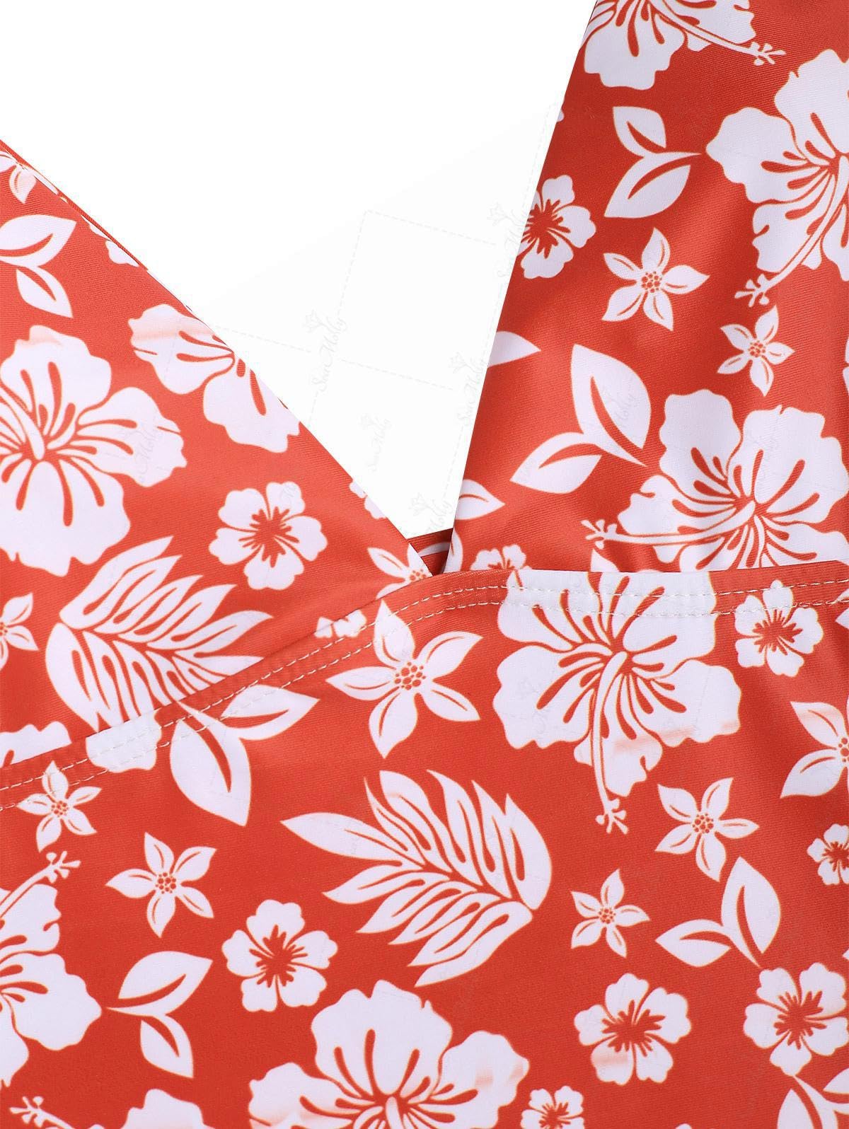 Floral Halter Tied Cheeky Tankini Set