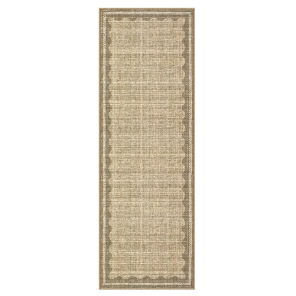 Scalloped Rug Soft Carpet