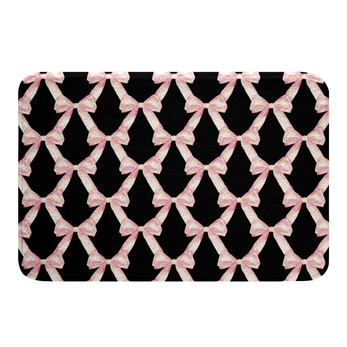 Kawaii Ribbon Bow 20"X32" Bath Mat Non Slip