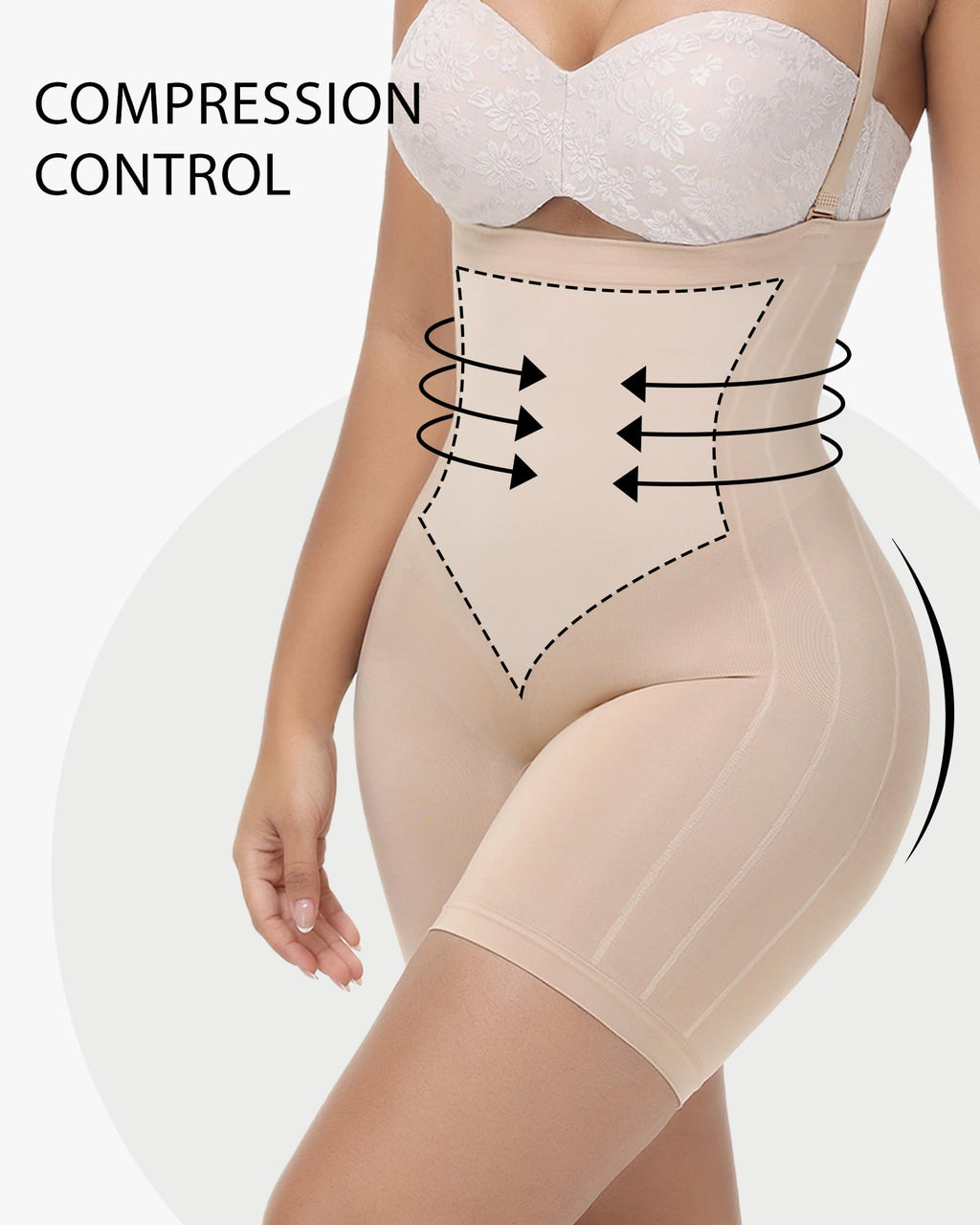 Seamless Tummy Control Shapewear for Women Butt Lifting Shorts High Waisted Panties Strapless Fajas Colombianas