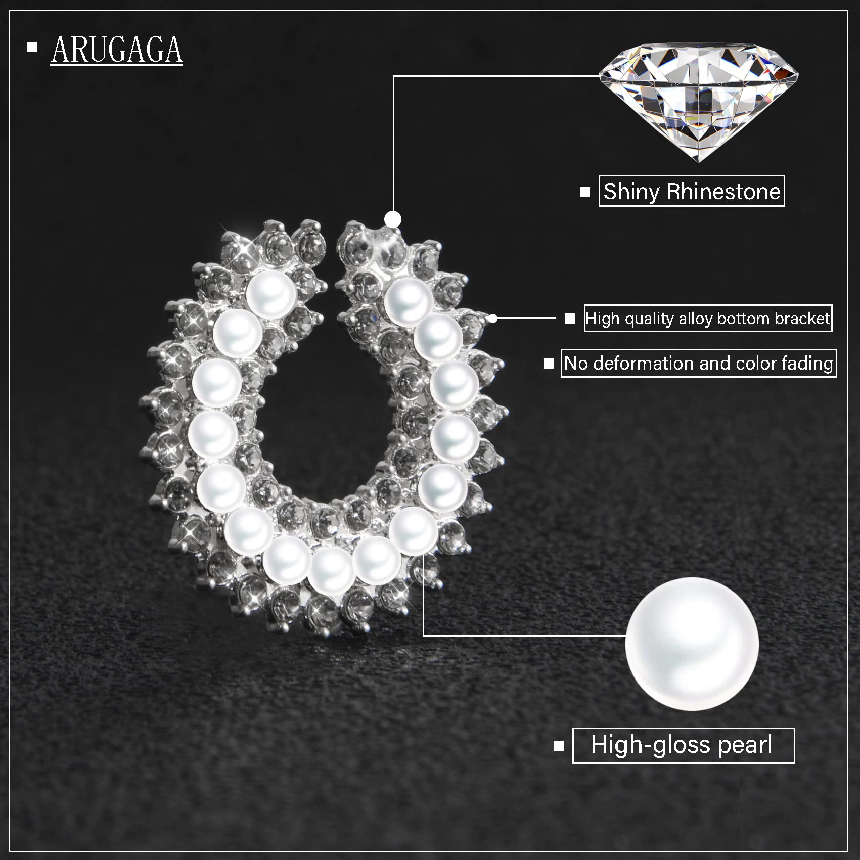 Girls 30 PCS Bling Shoe Charms, Luxury Rhinestone Jewelry Shoe Decoration and Chain for Clog Sandals Accessories