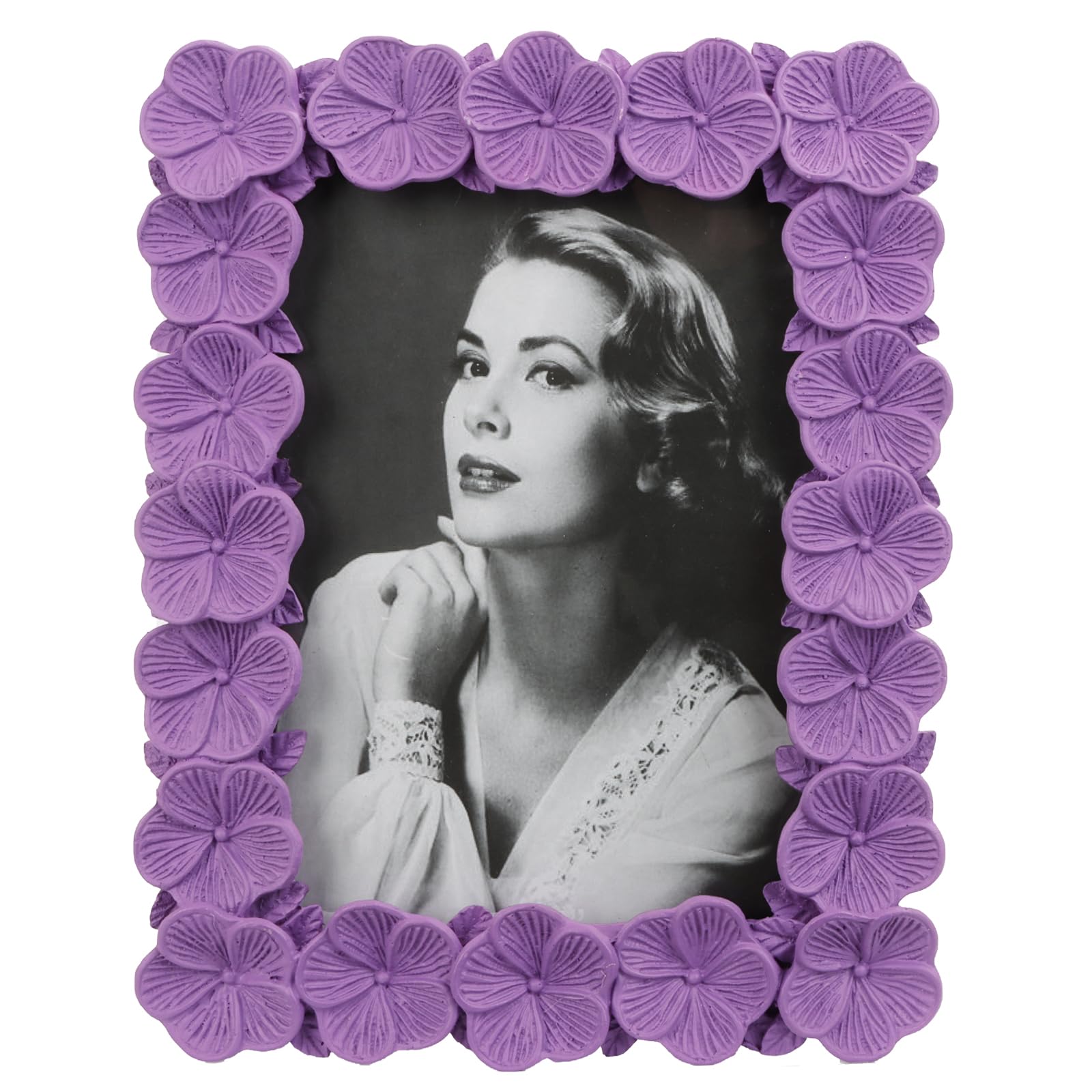 Resin Vintage Pink Picture Frames Photo Frames for Wall or Tabletop Display Vertically or Horizontally Glass Front