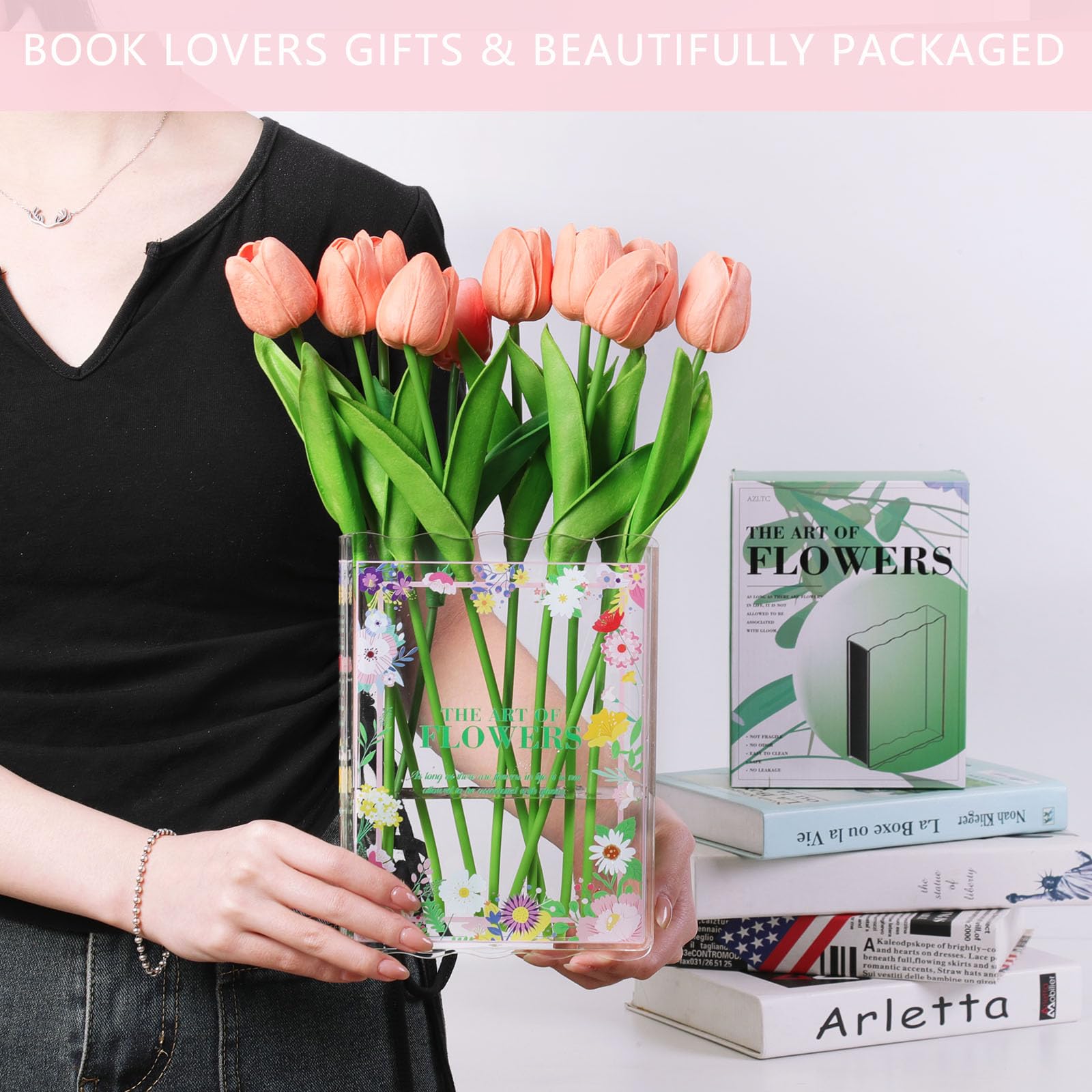 New Book-Shaped Flower Vase â€?Aesthetic Decor