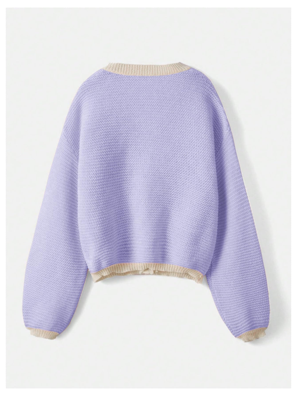 Women's Strawberry Pattern Open Front Bishop Sleeve Casual Cardigan