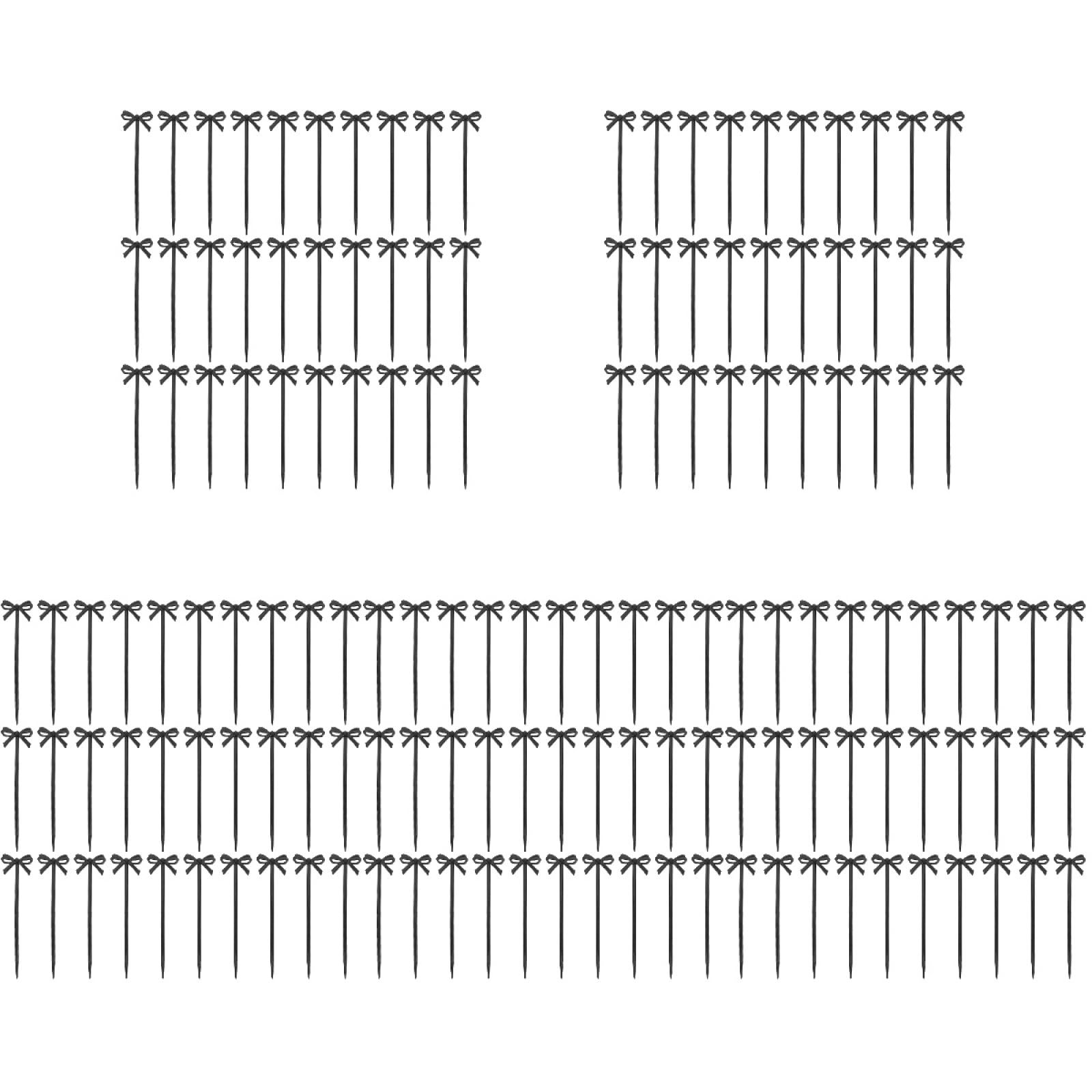 Fruit Fork Black Bow Cocktail Pick