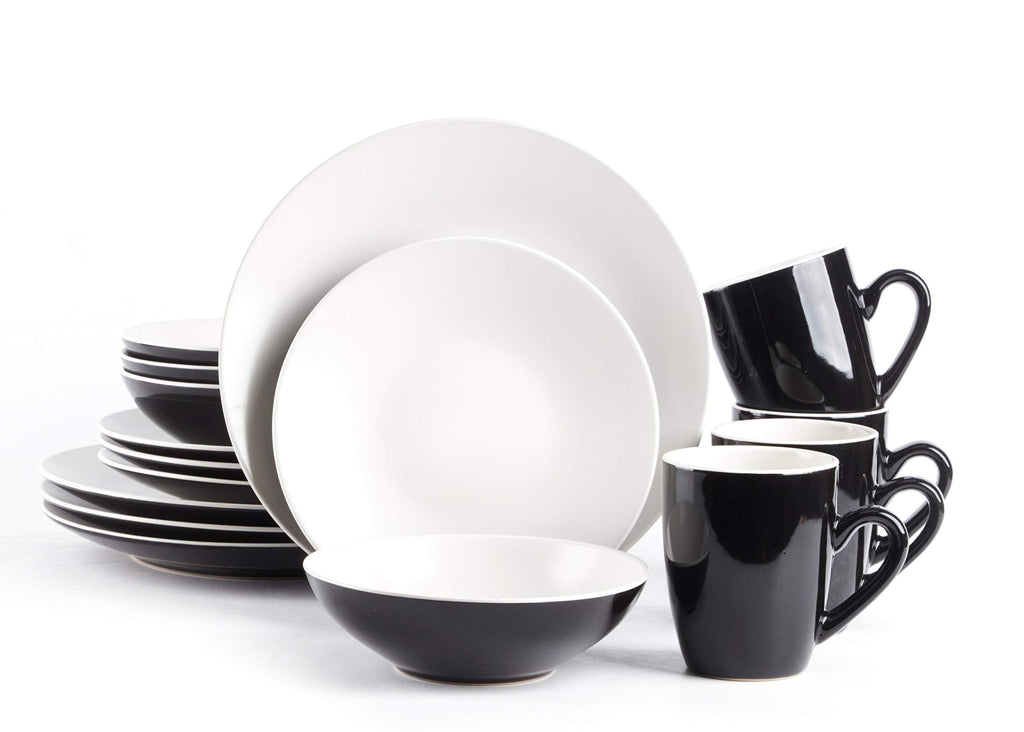 Stoneware Two-Tone Colors Life 12pc Dinner Set