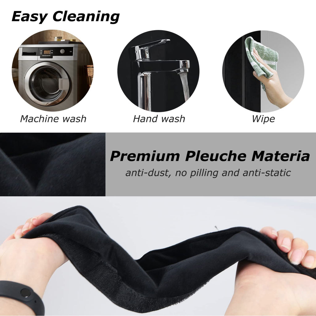 Refrigerator Door Handle Covers Kitchen Decor Keep Appliance Clean Anti-Static Stains for Fridge Dishwashers Velvet 3PCS