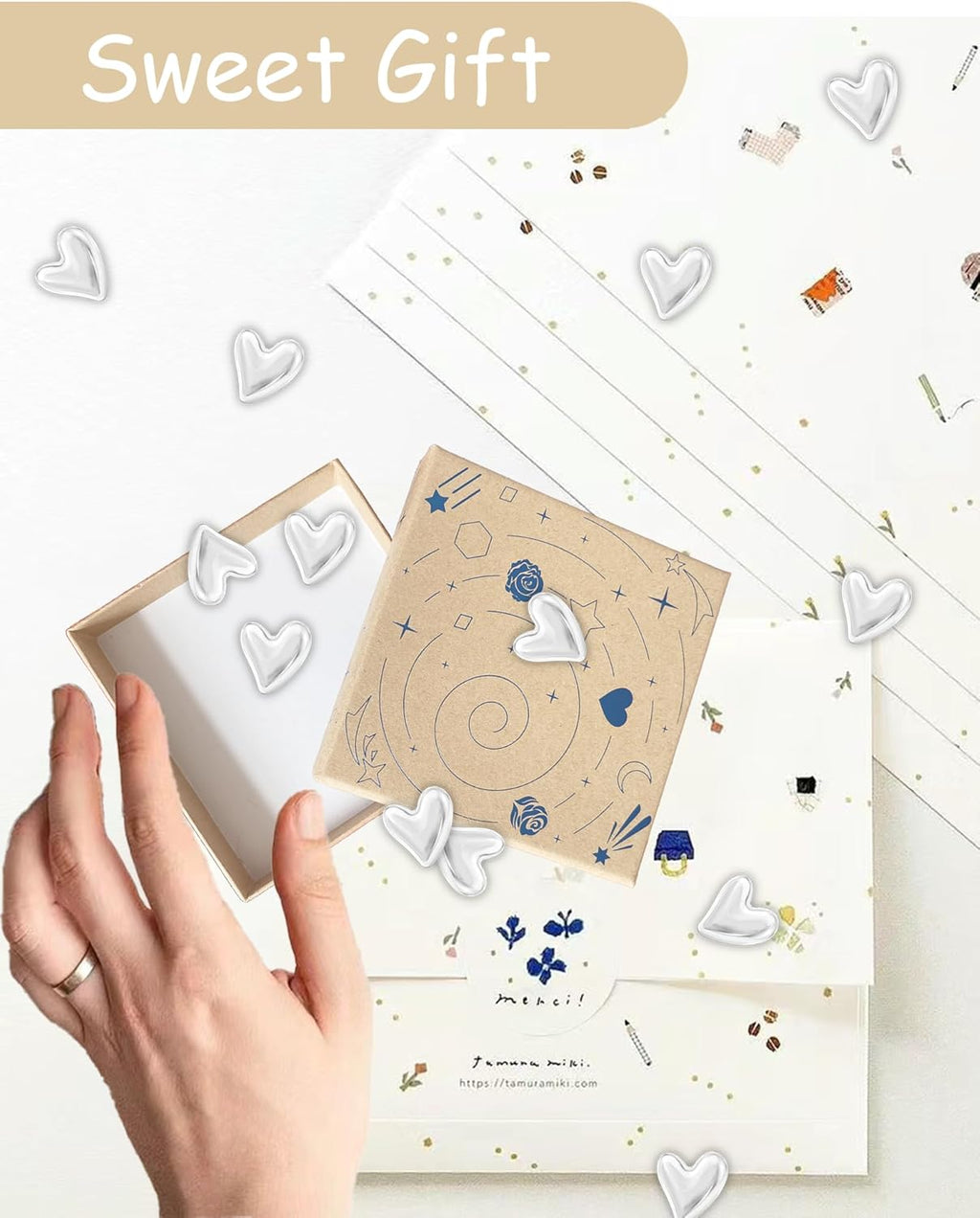 New 24PCS Fridge Magnets Cute Love Heart Refrigerator Magnets, Decorative Magnets