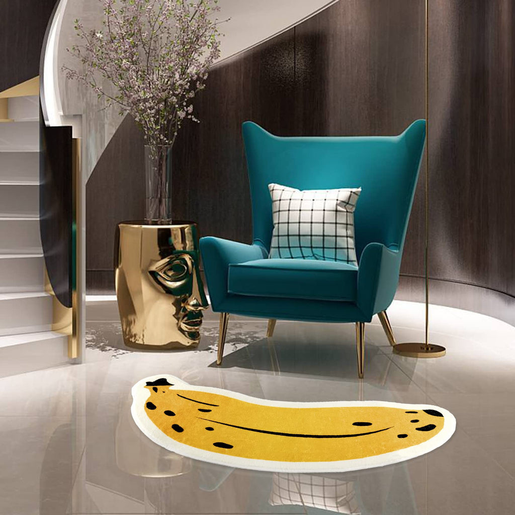 Shaped Rug Fruits Animals Bath Mat Area Rug Non-Slip Bathroom Door Mat for Bedroom Bathroom Kitchen Cartoon Area Rug for Bathroom Soft Bathmat Home Decor