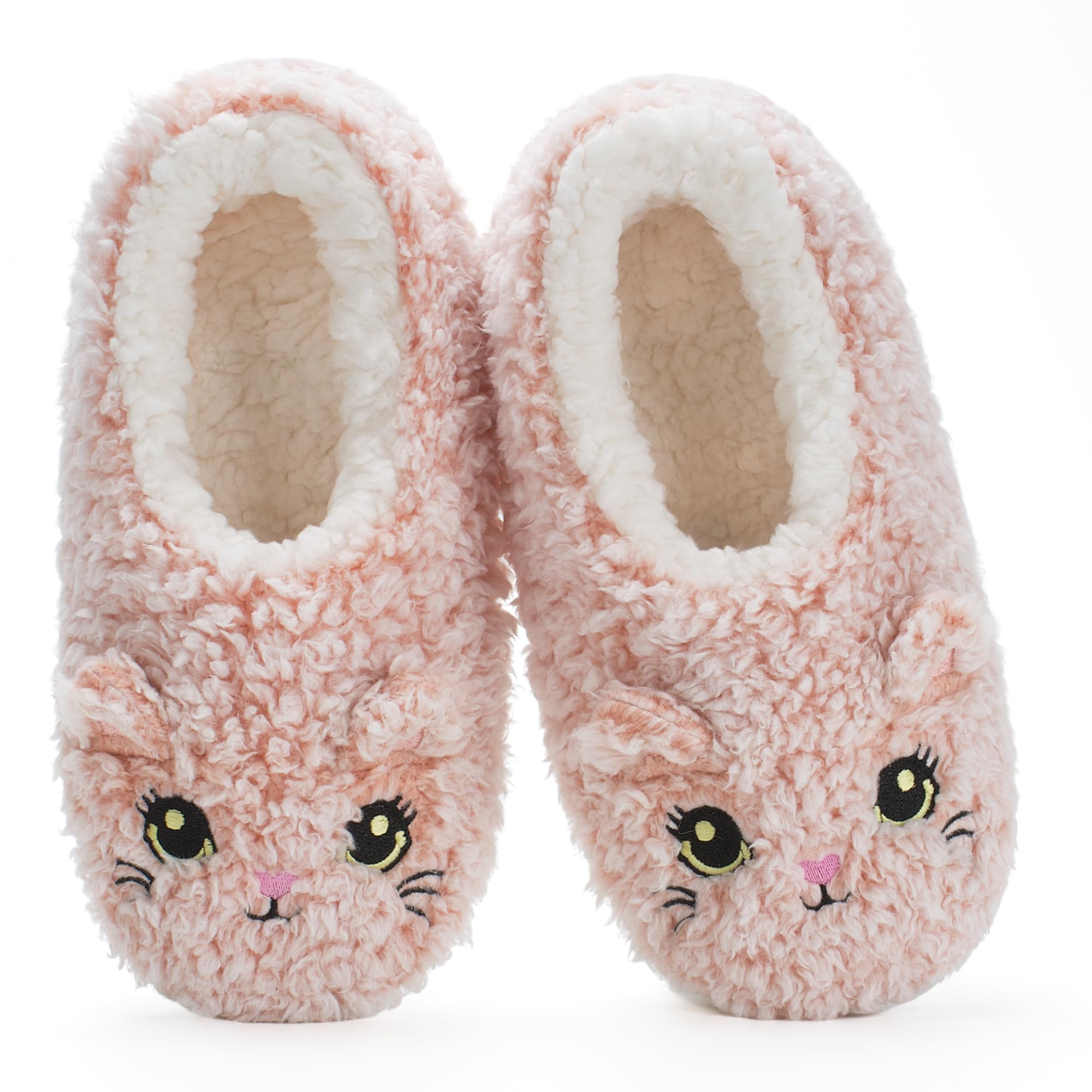 Cute Animal House Slippers - Fuzzy Warm Bedroom Slipper Socks Non-Slip Grippers