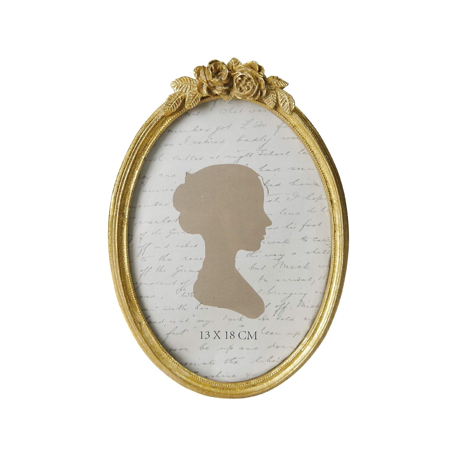 Vintage Picture Frame, Oval Antique Photo Frames with Glass Front, Luxury Photo Display, Tabletop Wall Hanging