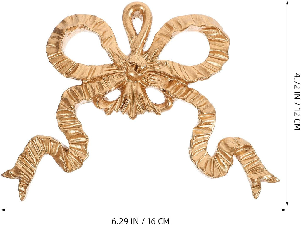Bowknot Decoration Wall Hanging Resin Bow-knot Wall Art Pendant Photo Frame Bowknot Ornament for Furniture Wall Decor Bedroom