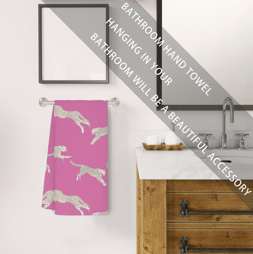 Retro Bathroom Kitchen Decor, Preppy Hand Dish Tea Towels 16×24 Inch