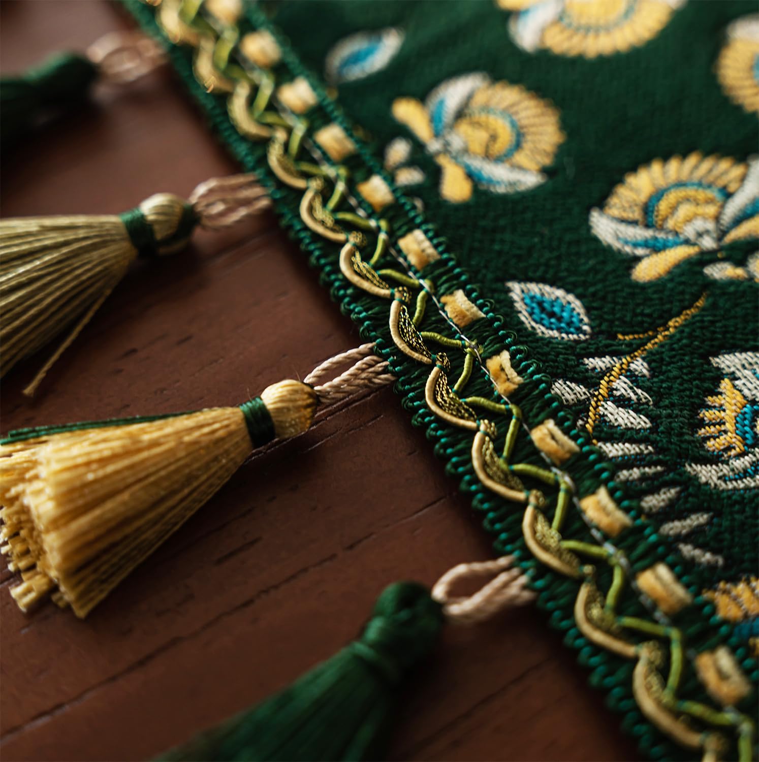 Retro-Luxury Tassels Table Runner Series for Kitchen Dining Table