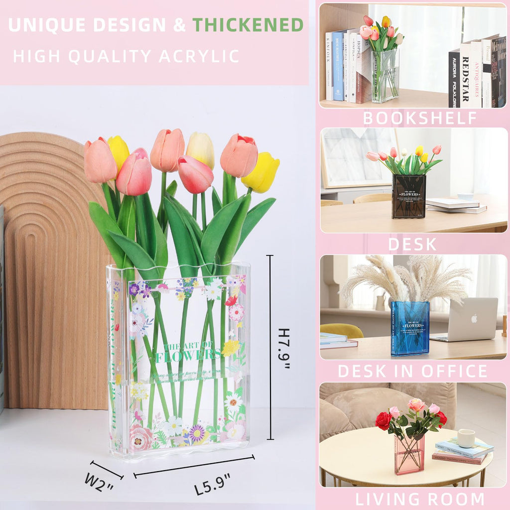 New Book-Shaped Flower Vase â€?Aesthetic Decor