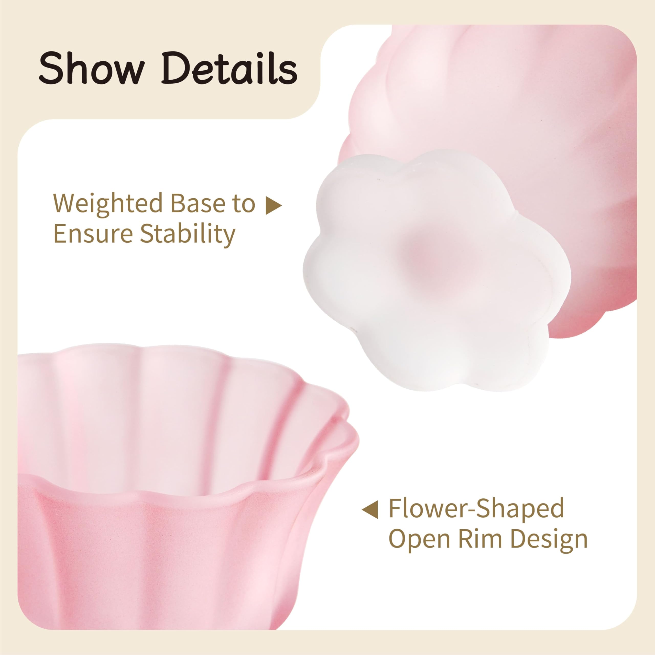 Matte Gradient Finish Glass Dessert Bowl with Heavy Base, 240ml (8.1oz)