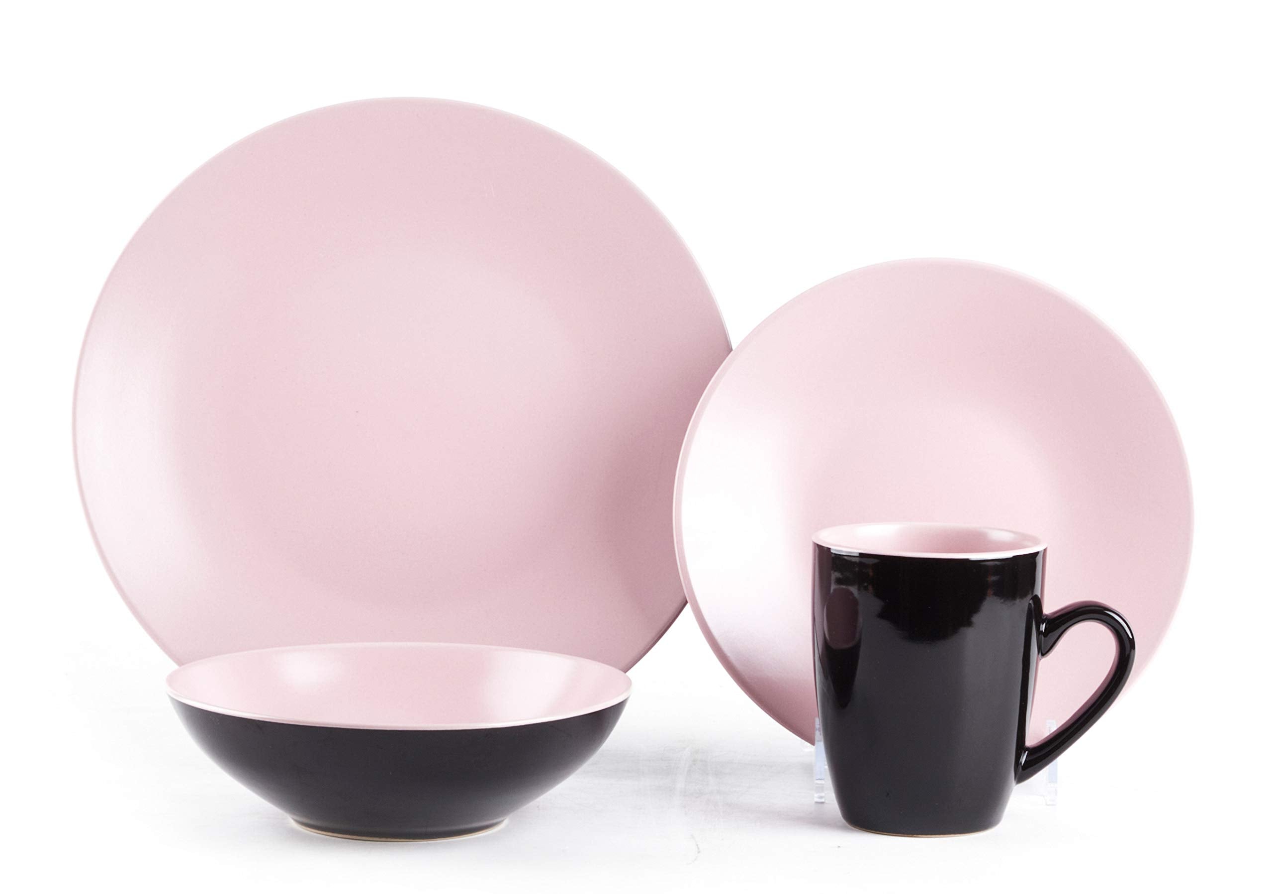 Stoneware Two-Tone Colors Life 12pc Dinner Set