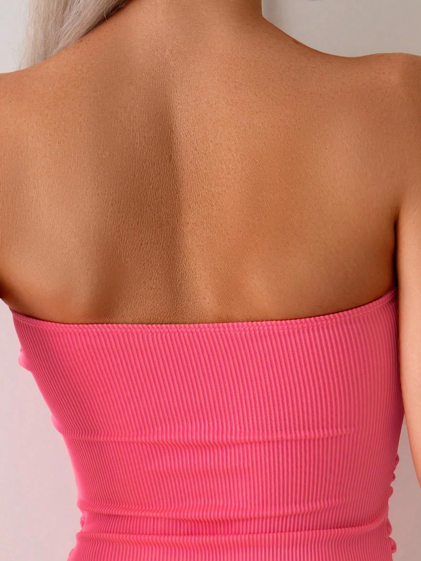 Women's Bandeau Tankini Swimsuit Asymmetrical Slit Bowknot String High Cut Fairyland Cheeky Bathing Suit