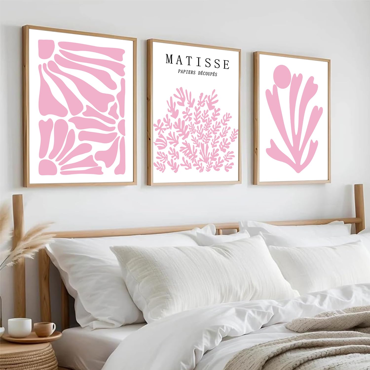 Trendy Blue Wall Art Set of 3, Preppy Navy Blue Wall Decor, Coquette Disco Lucky Me 8 Ball Poster Canvas Prints Aesthetic Pictures Room Dorm