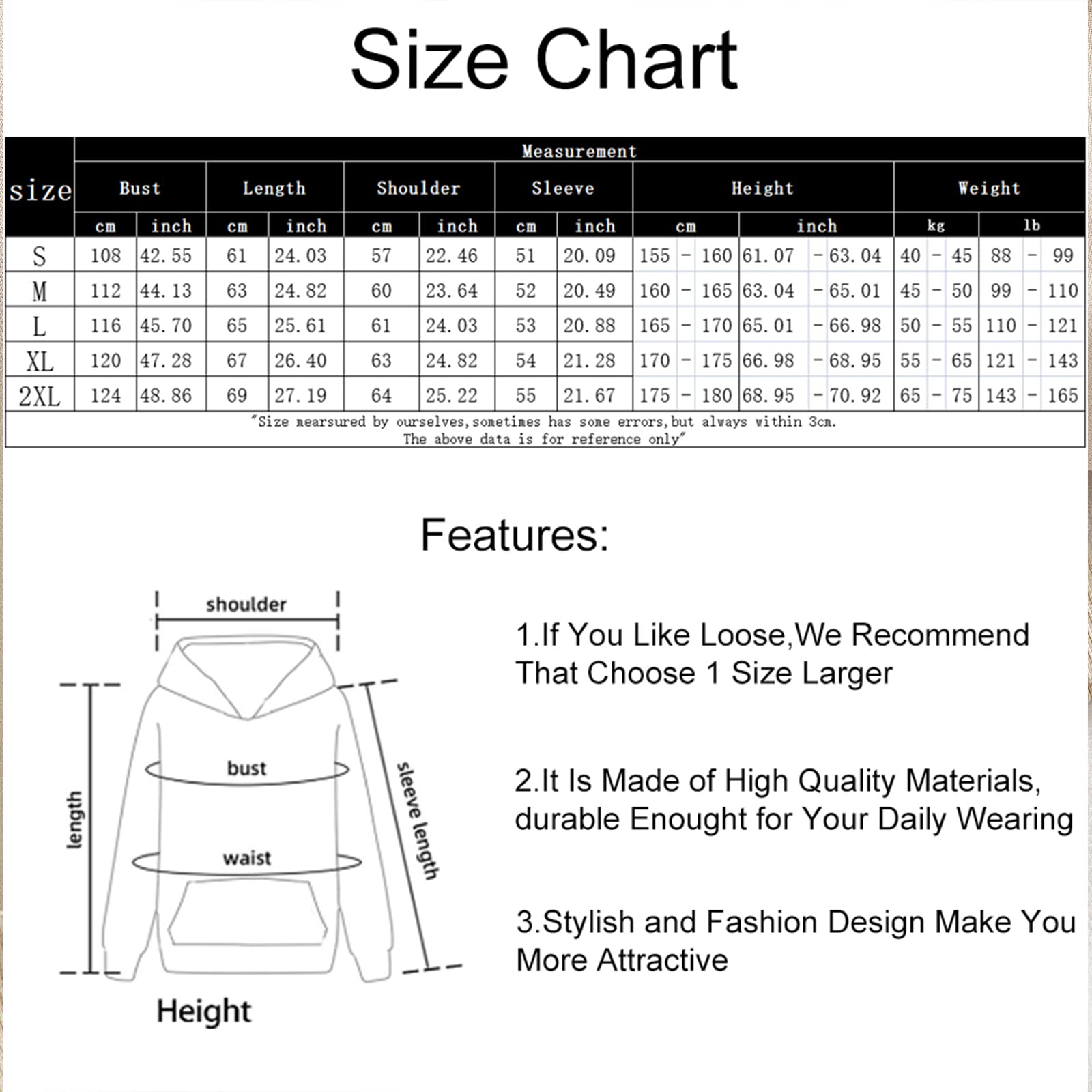 Women's Cute Sweatshirt Strawberry Sleeve Printed Cotton Warm Hoodie with Pocket