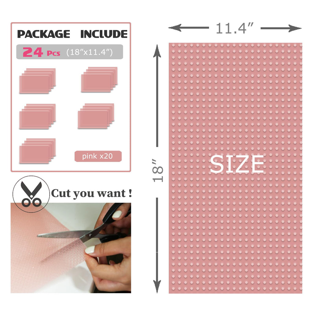 Washable Fridge Liner Mats Covers Pads for Glass Shelf Cupboard Cabinet Drawer Home Kitchen Accessories Organization, 12Pcs Refrigerator Liners