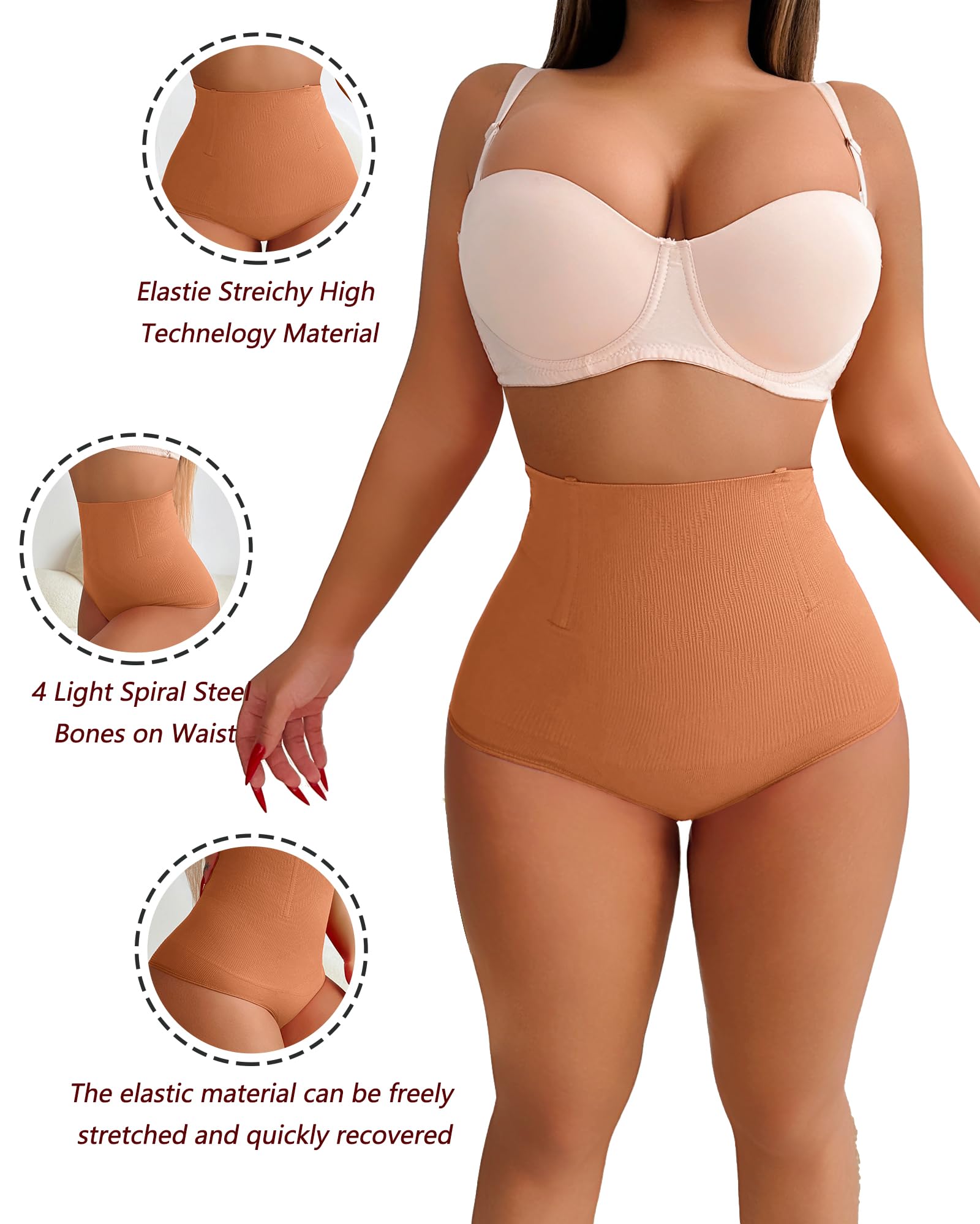 Shapewear Thong Shapewear Tummy Control Thong Shapewear for Women Stomach Girdle Thong Body Shaper Seamless Underwear