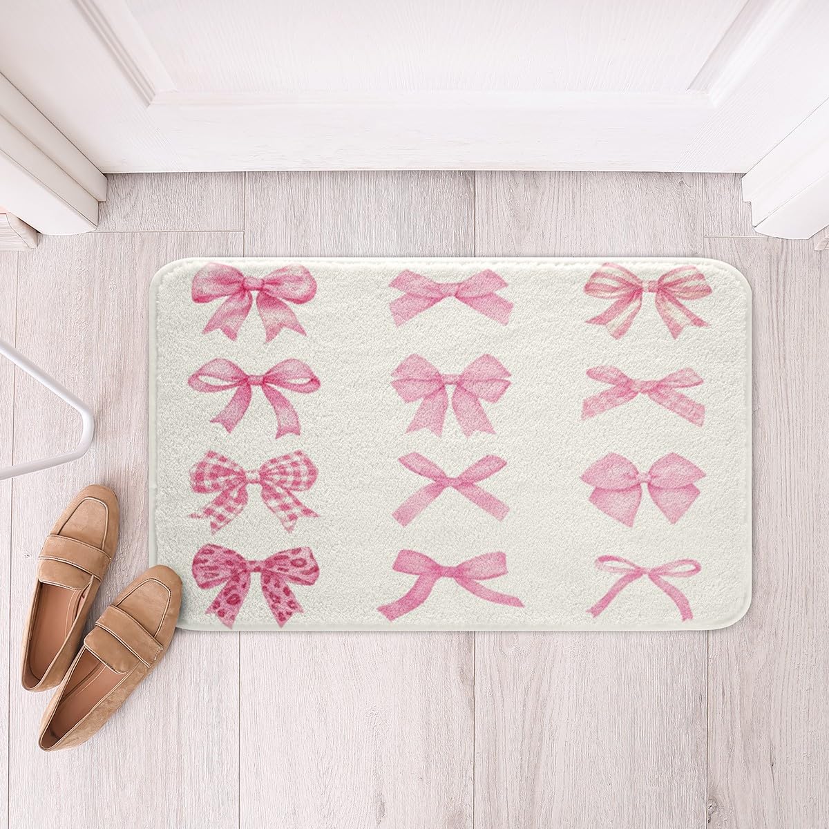 Kawaii Ribbon Bow 20"X32" Bath Mat Non Slip