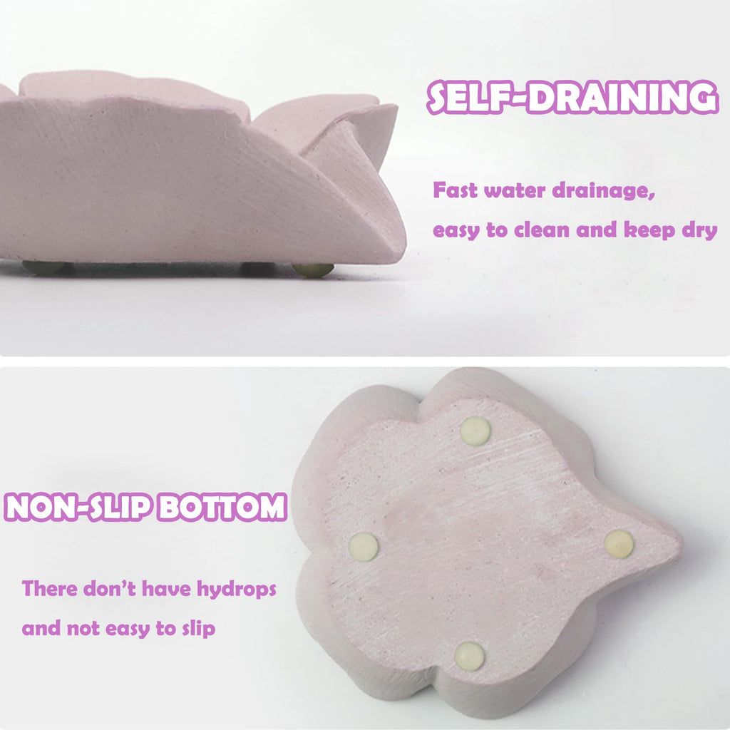 Soap Dish Soap Holder Self-Draining Soap Dish