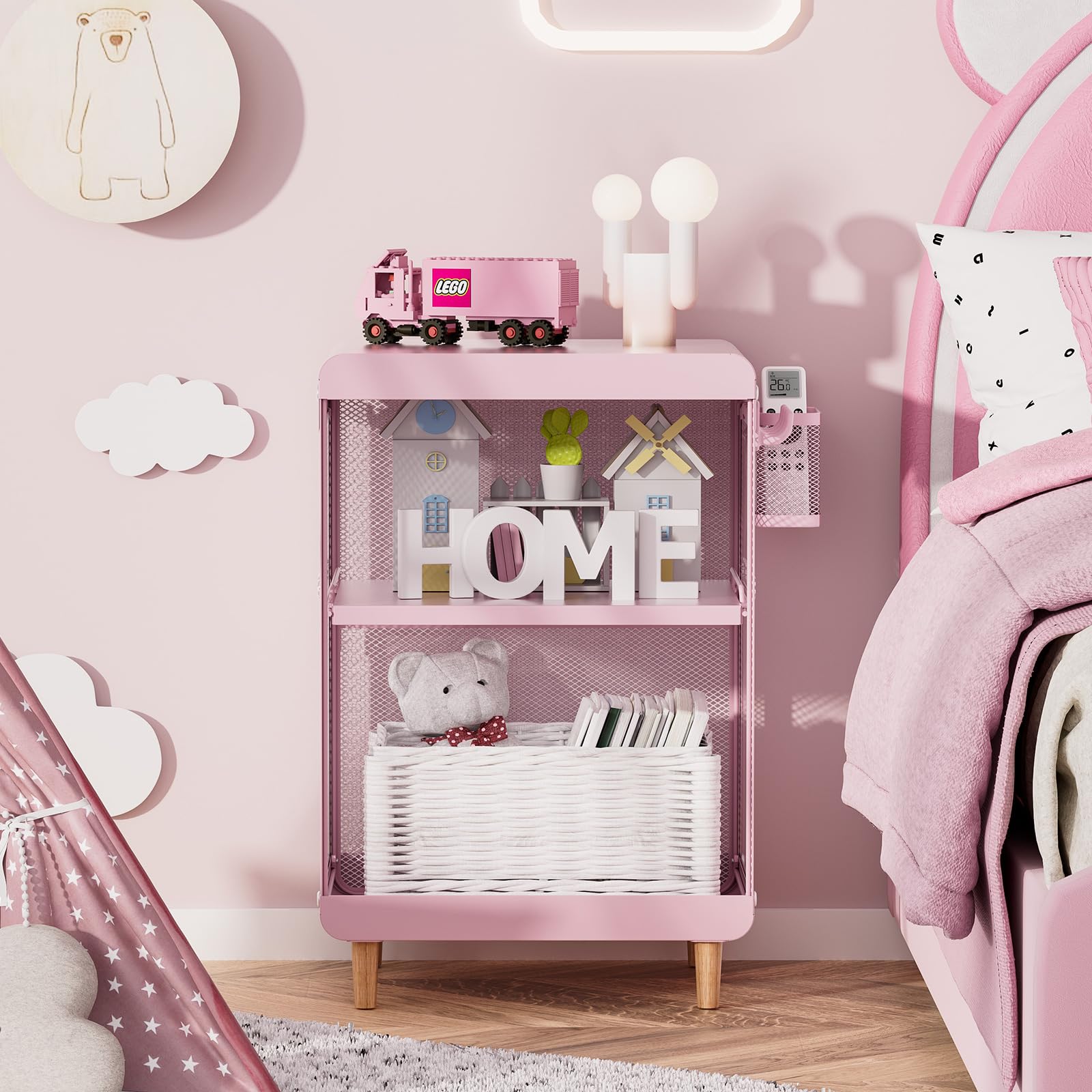 Cute Bedside Nightstand Table
