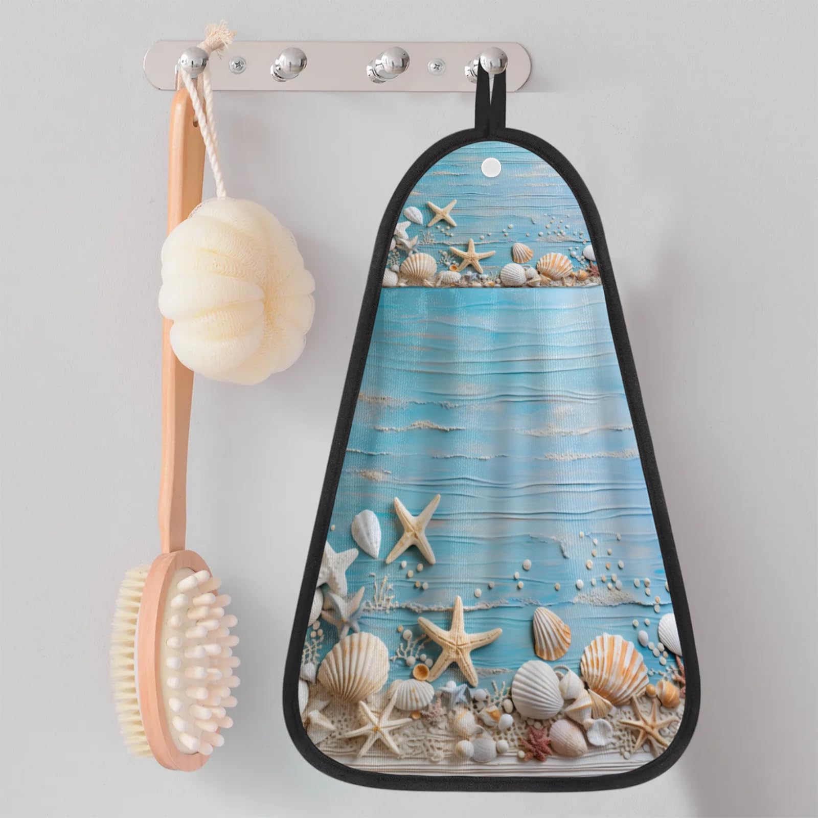 Hand Towels for Bathroom Quick Absorbent Hand Towel with Hanging Loop Washcloths for Kitchen Laundry Decor