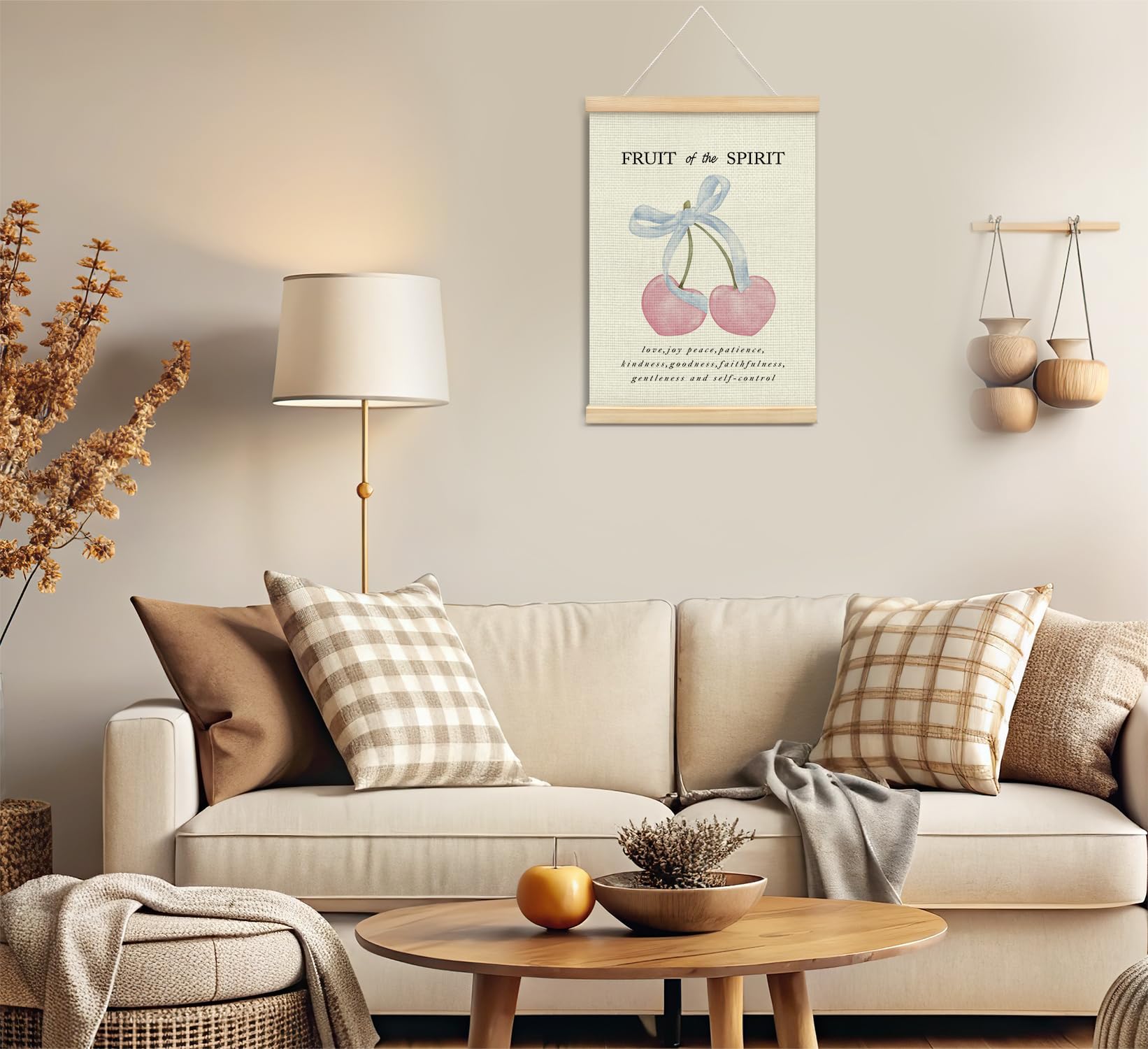 Trendy Bows Pink Coquette Scripture Wall Art Poster Hanger Frame, Christian Bible Verses Posters Wall Art Decor