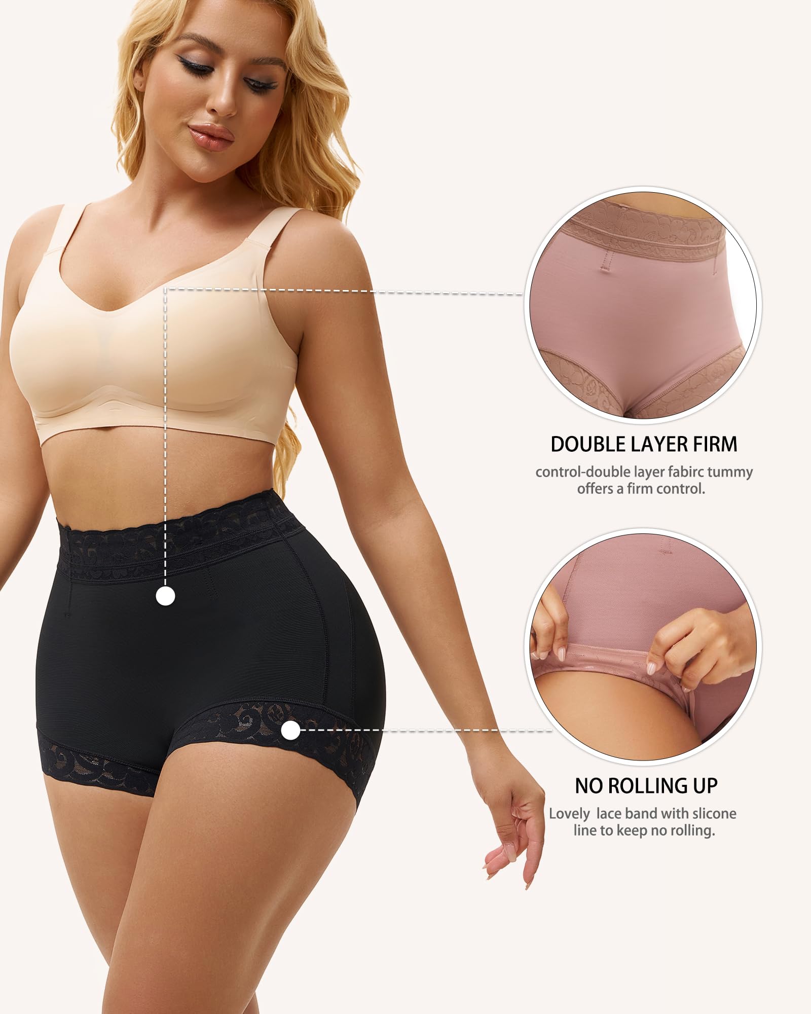 Fajas Colombianas Shorts Shapewear Tummy Control Body Shaper for Women Curvy Faja Shorts Compression Garments