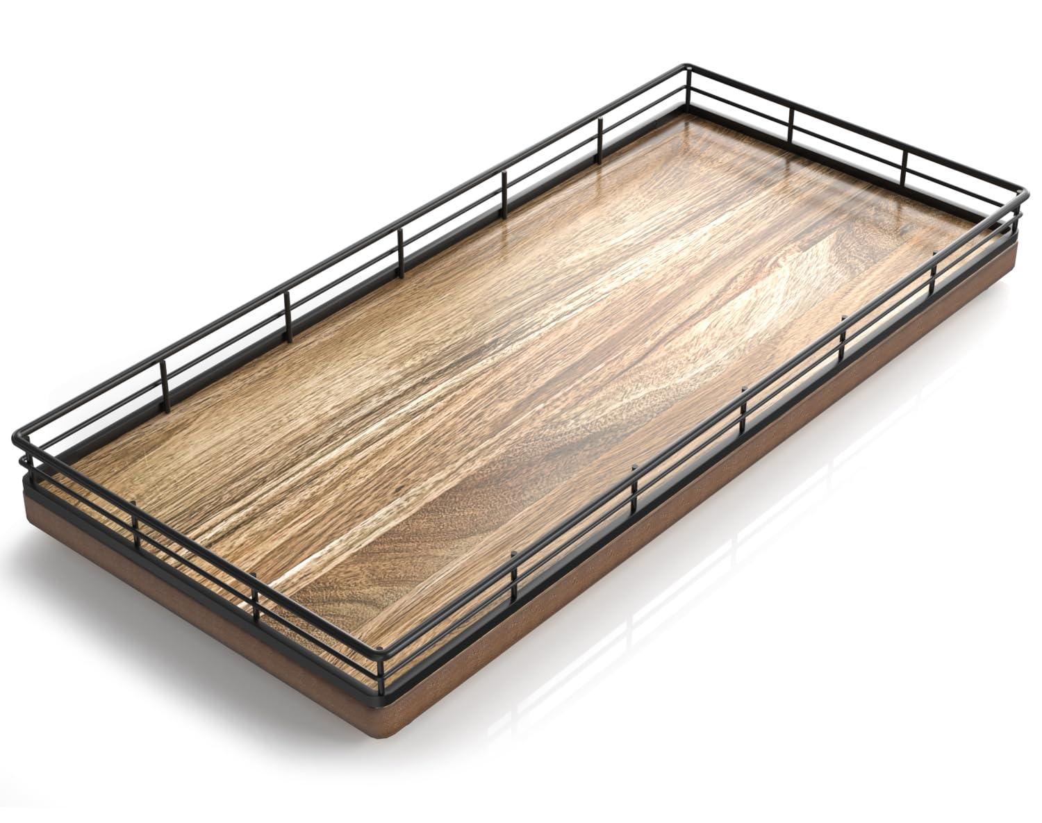 Vanity Tray for Jewelry Candle Makeup Perfume Holder Toilet Tank Tray Soap Cologne Organizer