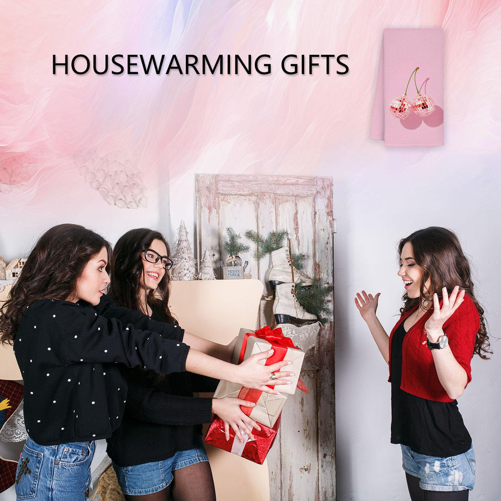 Retro Bathroom Kitchen Decor, Preppy Hand Dish Tea Towels 16×24 Inch