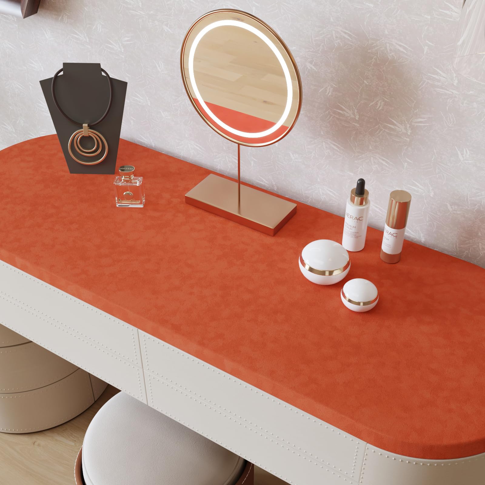 Velvet Wallpaper Peel and Stick Pink Contact Paper Self Adhesive Velvet Flocking Liner for Jewelry Drawer 12"x80" Fabric Felt Drawer Liner for Girls Bedroom Dressers Displays Decor